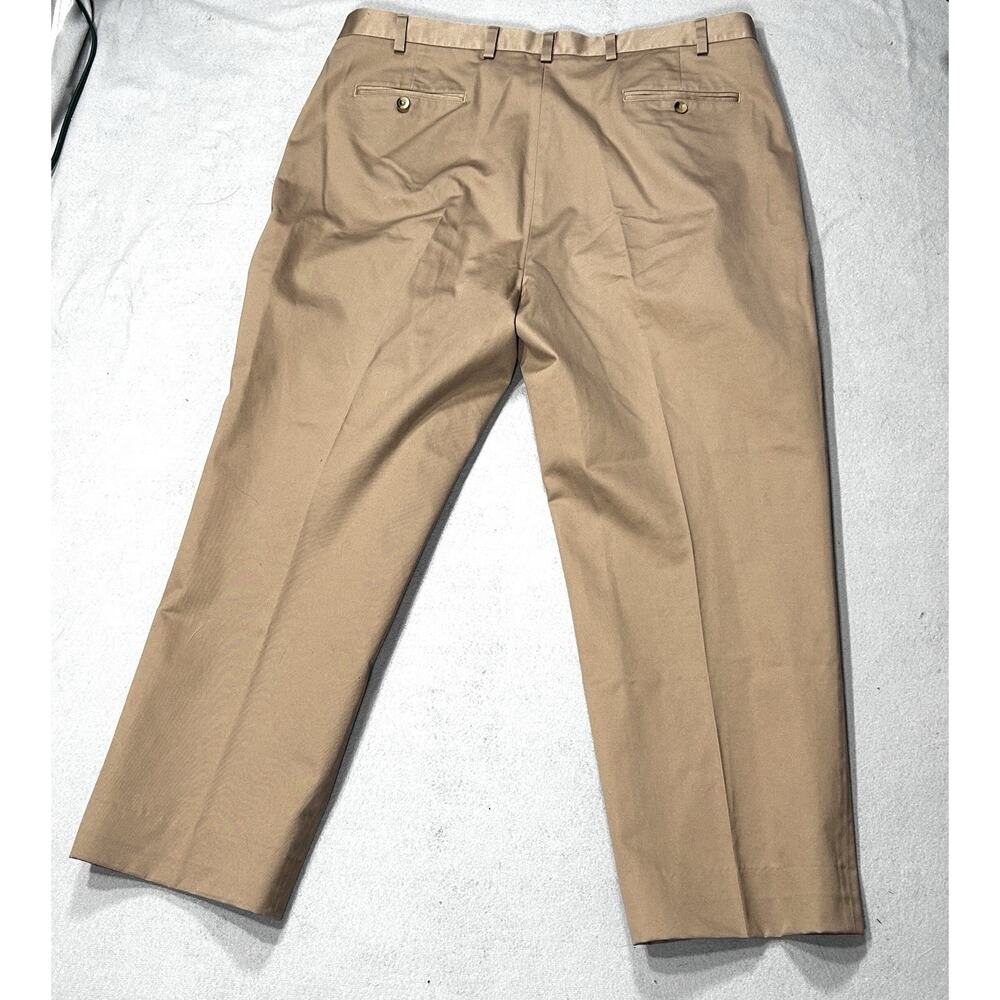 Joseph A. Banks Traveler's Collection Men's 44 X 28 Pleated Cotton Khakis Pants - Picture 9 of 10